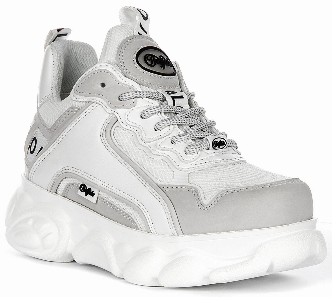 Buffalo Cld Chai In White Grey For Women School Style Block Hike