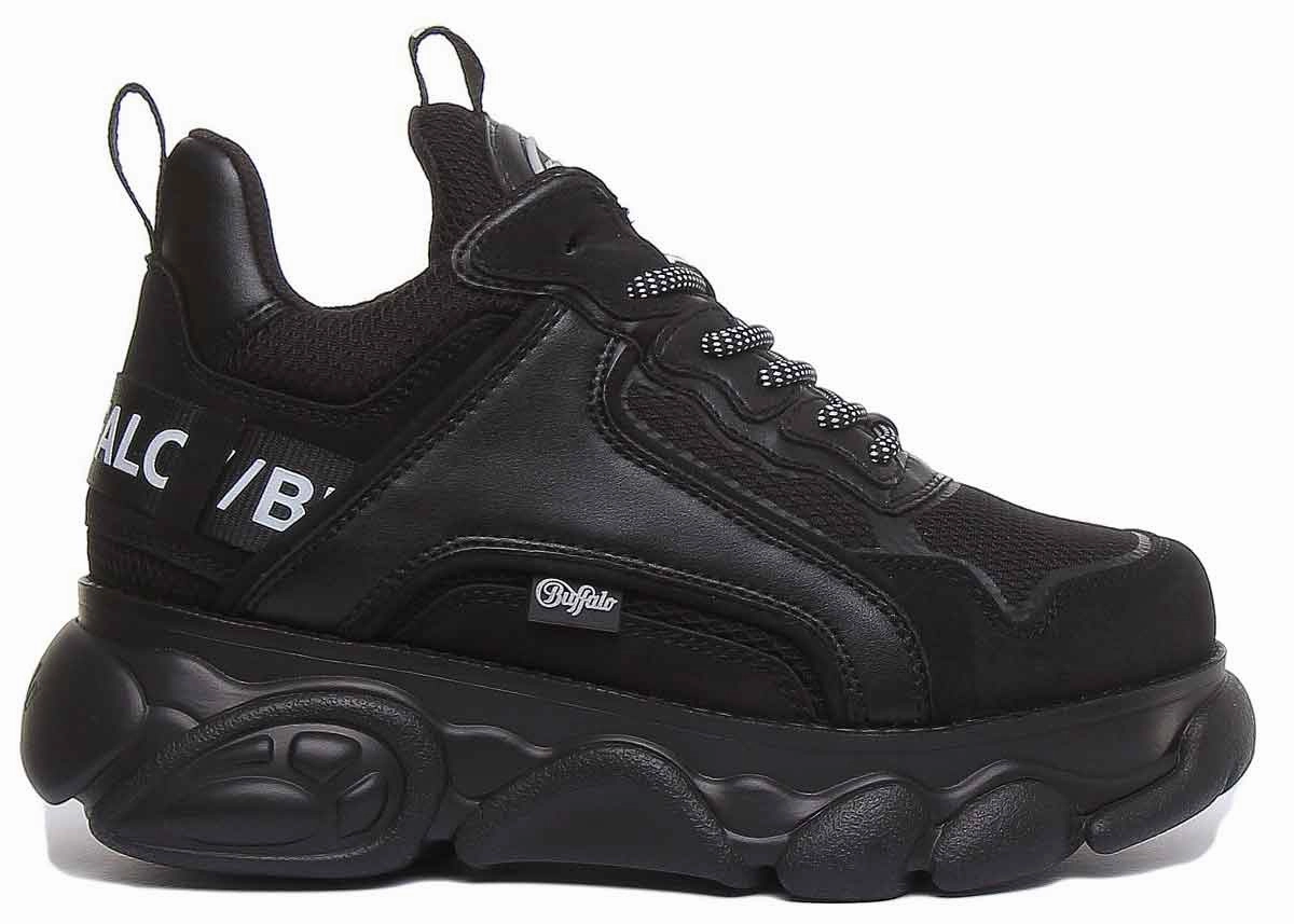 Buffalo Cld Chai Platform Boots In Black Urban Glide