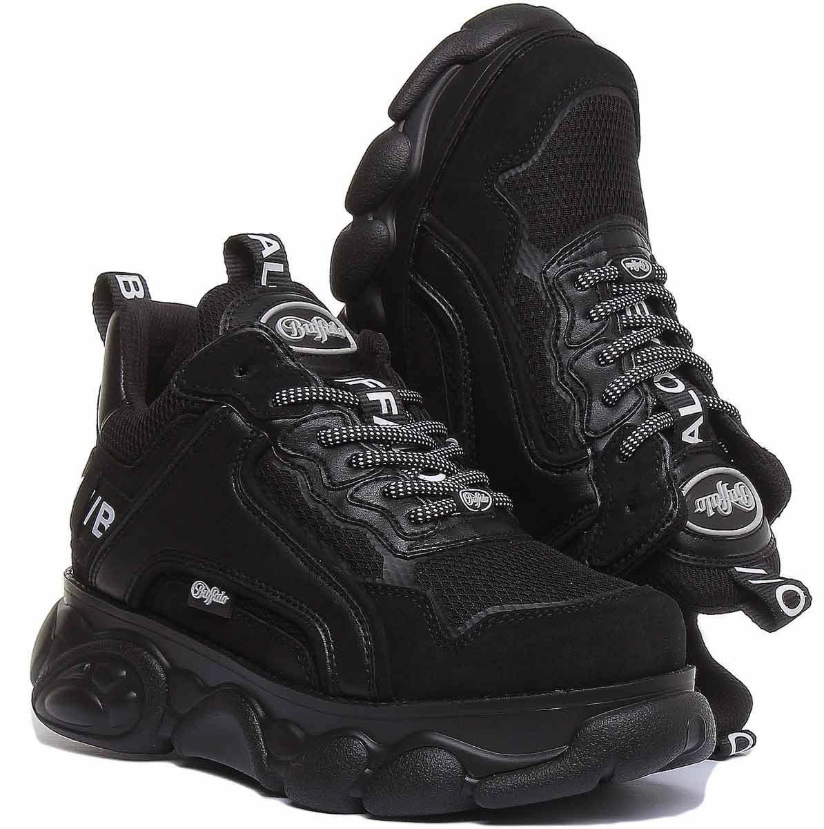 Buffalo Cld Chai Platform Boots In Black Urban Glide