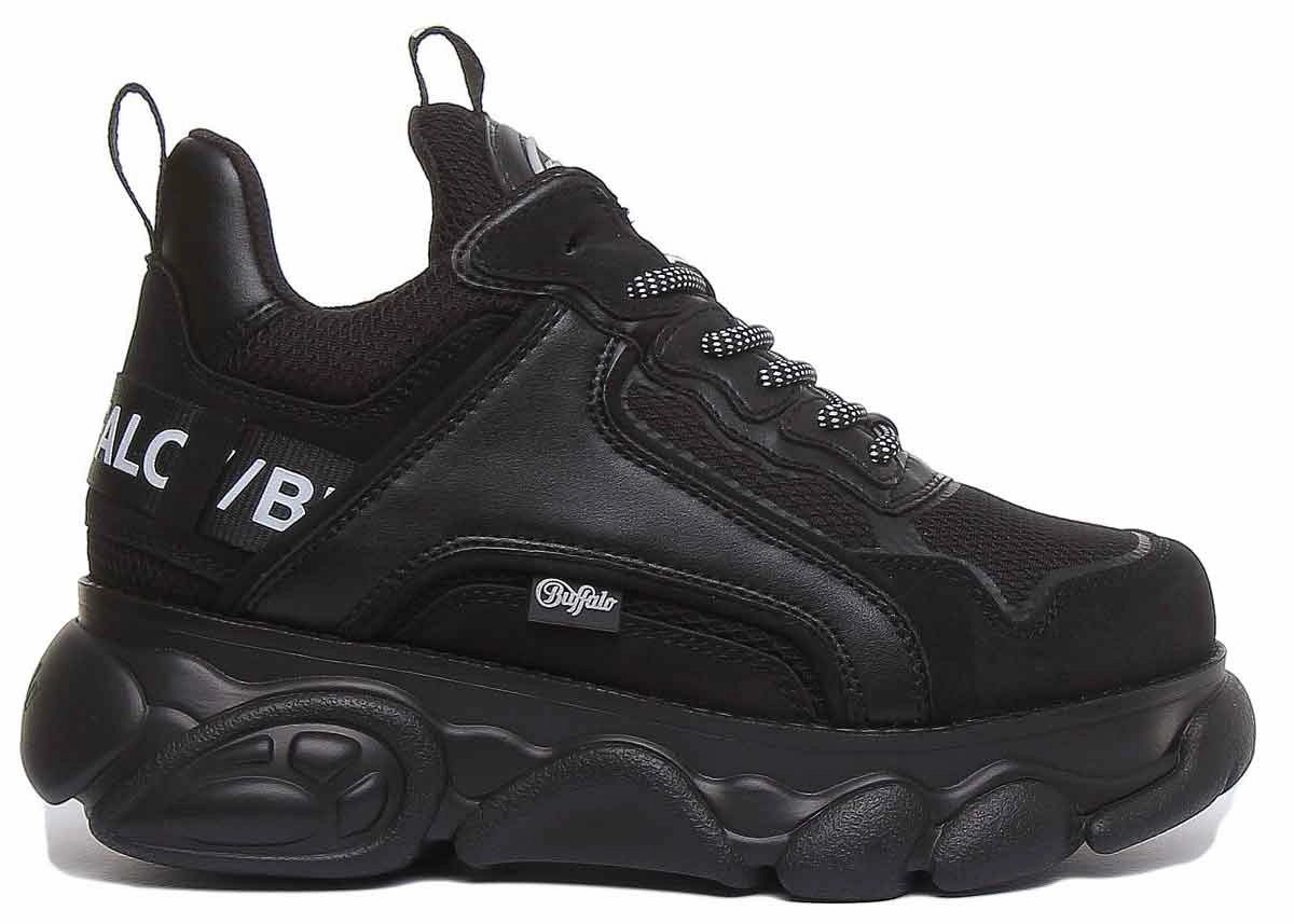 Buffalo Cld Chai Platform Boots In Black Urban Glide