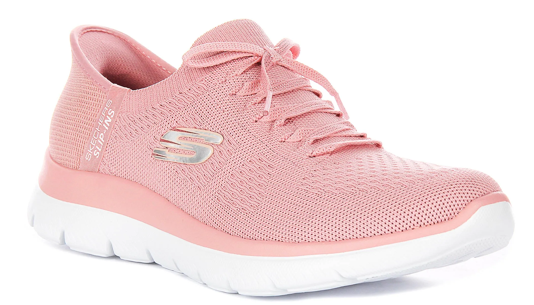 Stable platform Stable Landing Skechers Summits - New Daily In Rose For Women