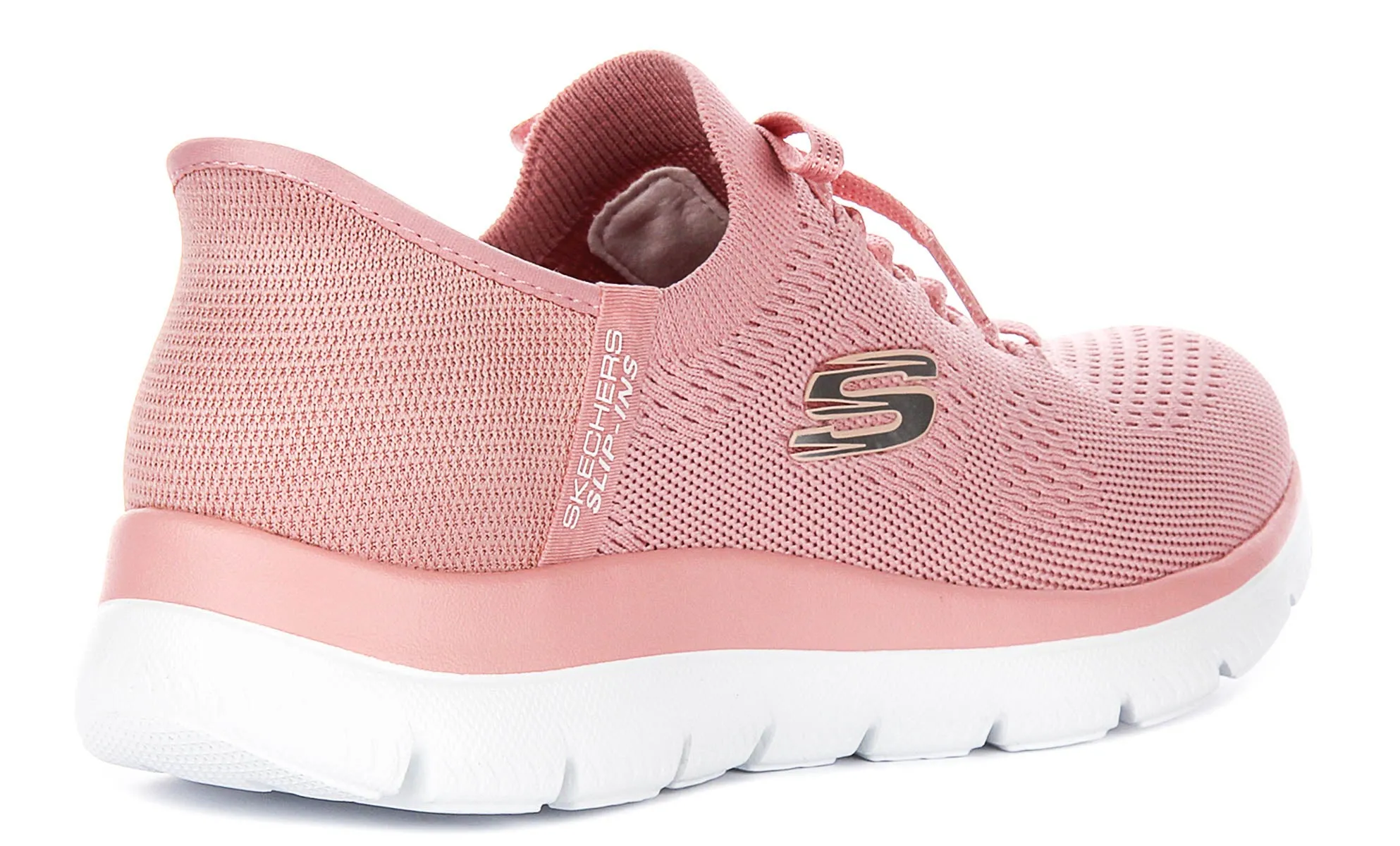 Built Grip Skechers Summits - New Daily In Rose For Women