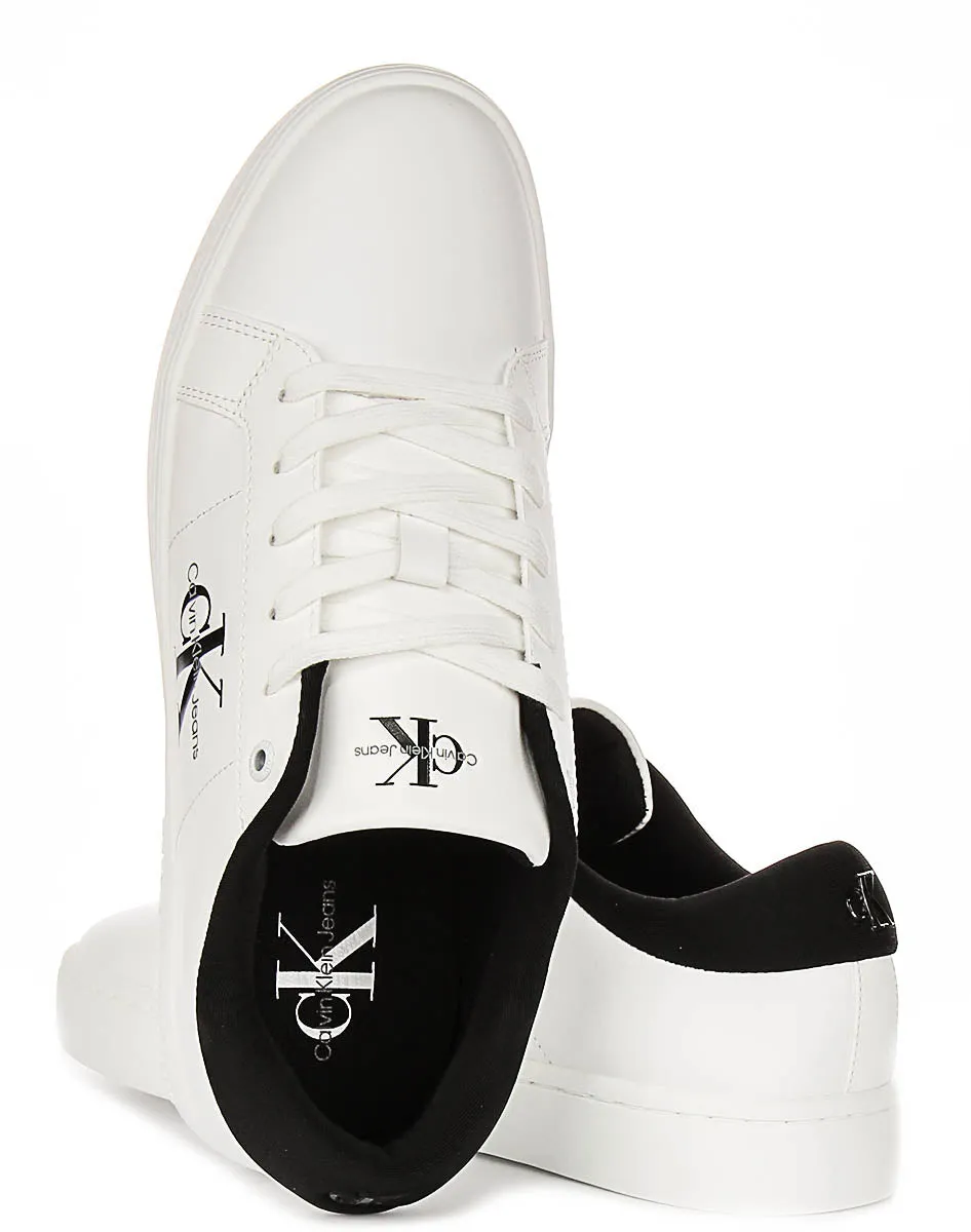 Calvin Klein Classic Cupsole In White Black Free Motion