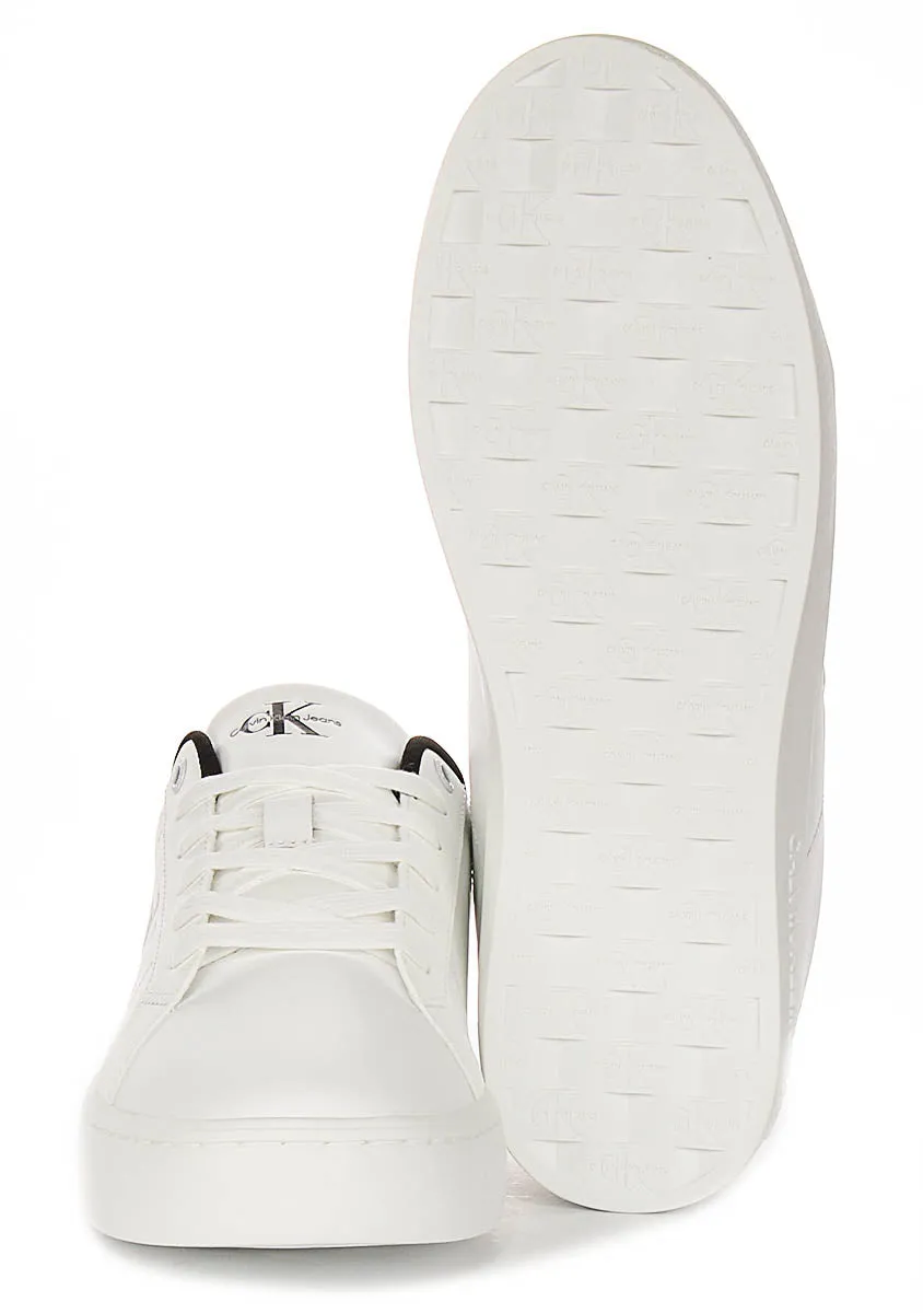 Calvin Klein Classic Cupsole In White Black Free Motion