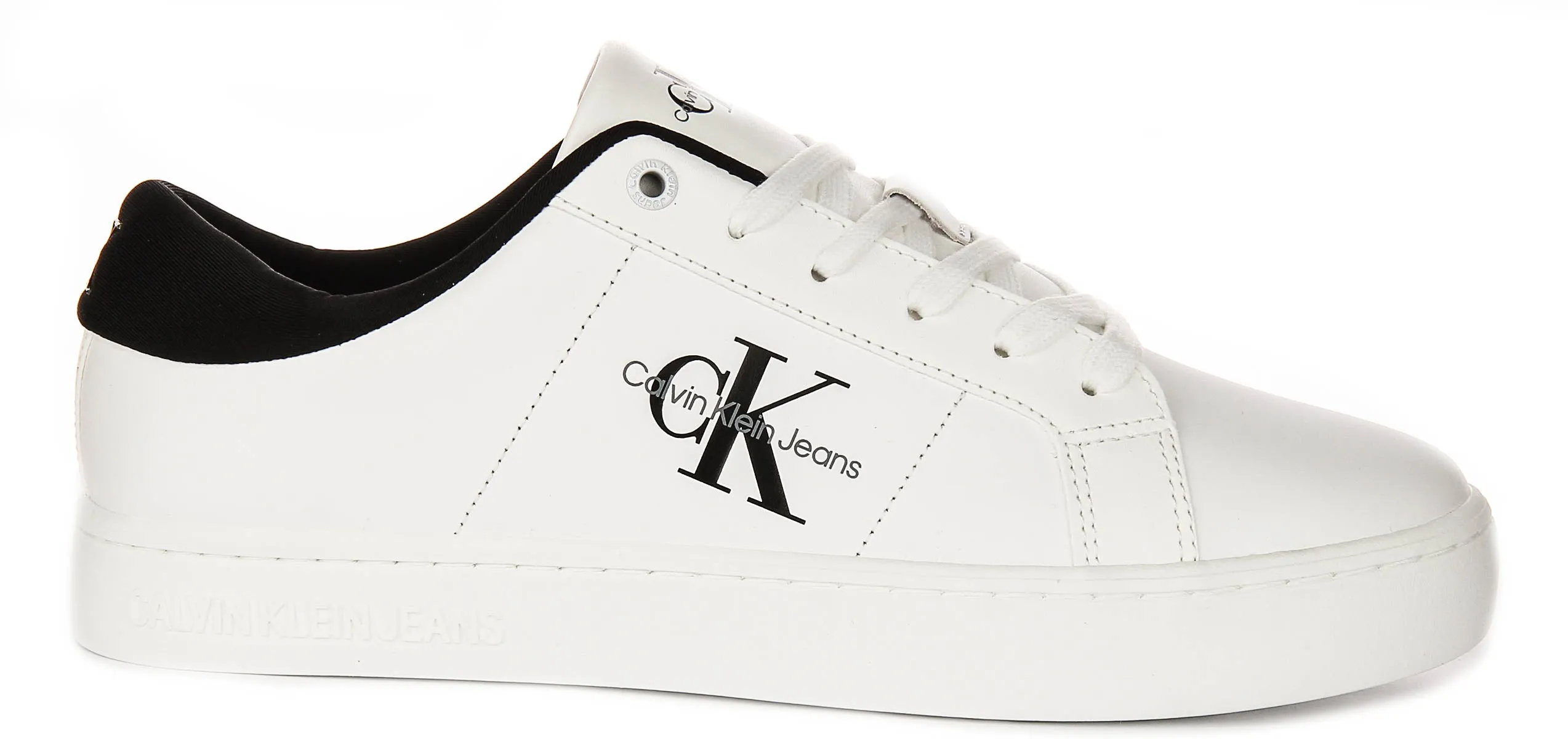 Calvin Klein Classic Cupsole In White Black Free Motion