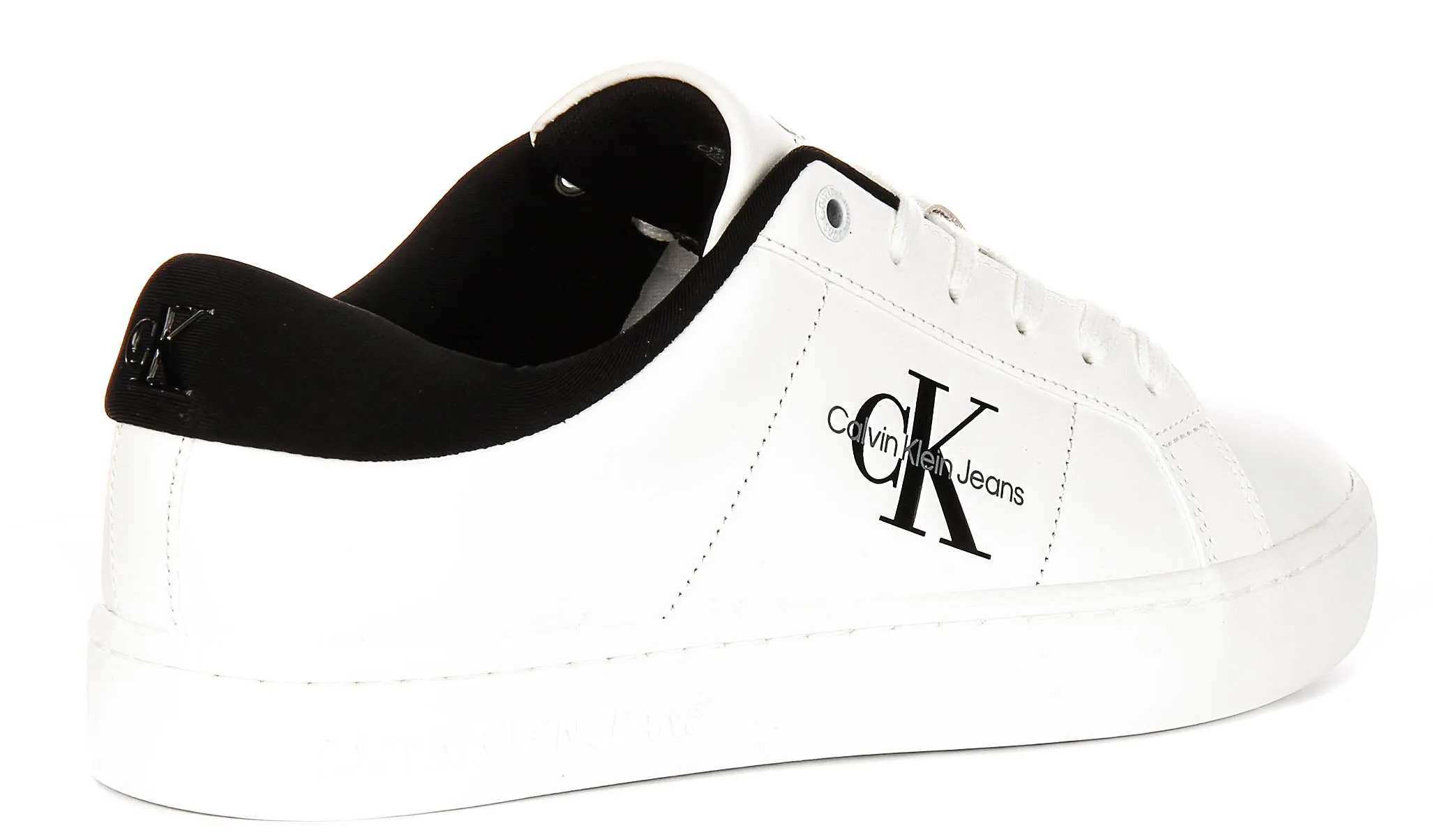 Calvin Klein Classic Cupsole In White Black Free Motion