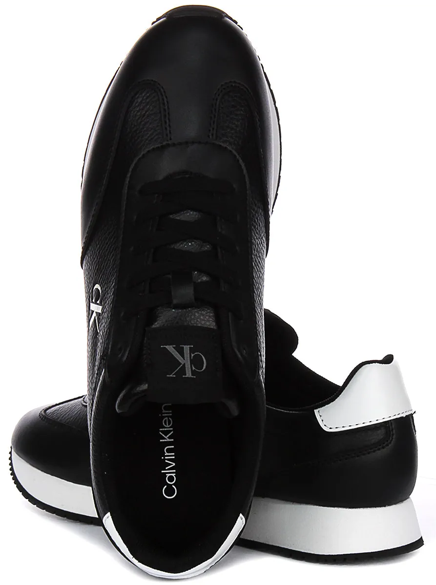 Calvin Klein Jeans Runner In Black White For Men Running Edge