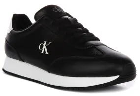 Natural Support Heel drop encourages upright posture during drills Calvin Klein Jeans Runner In Black White For Men