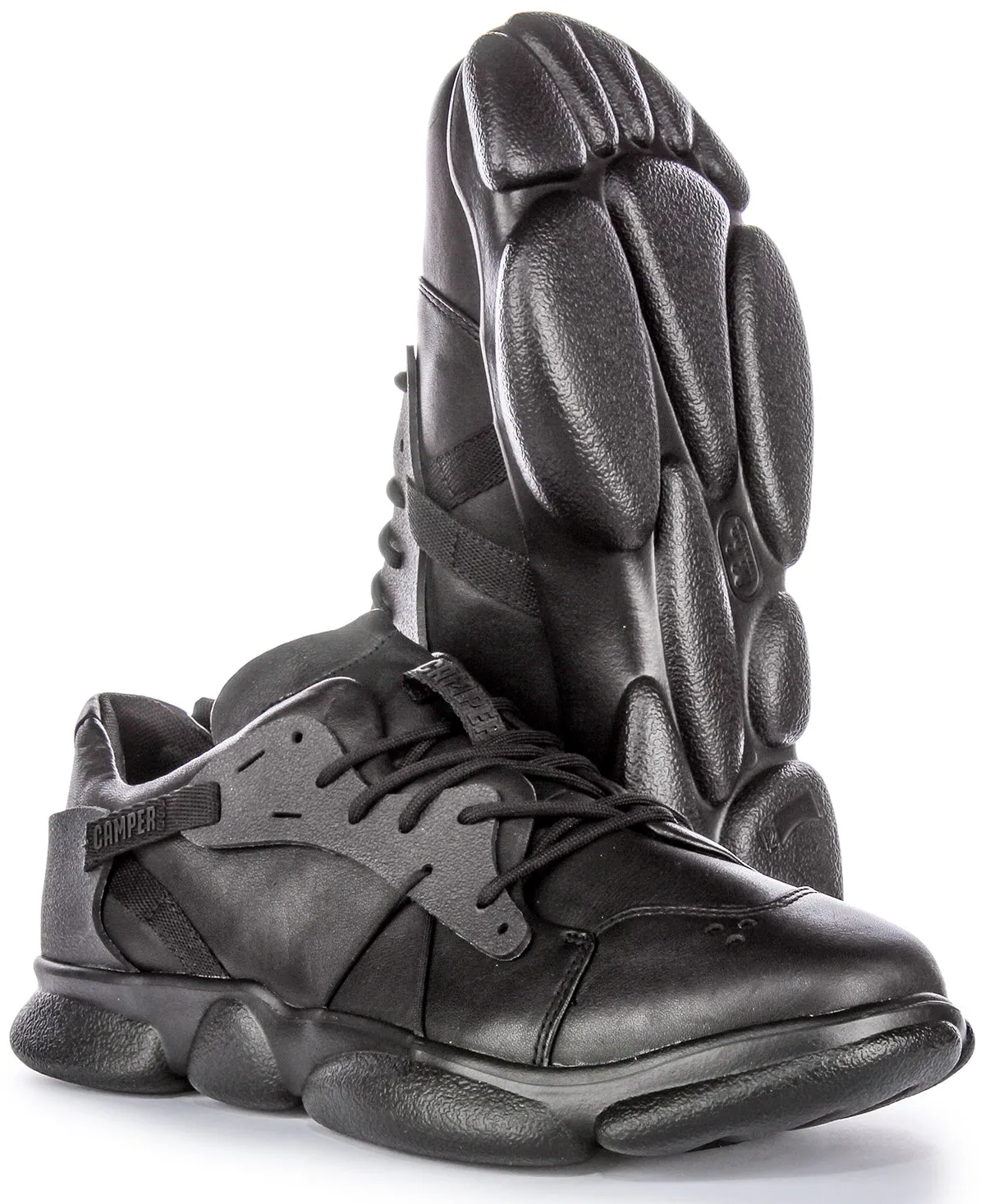 Camper Karst Mens In Black Heel Drop