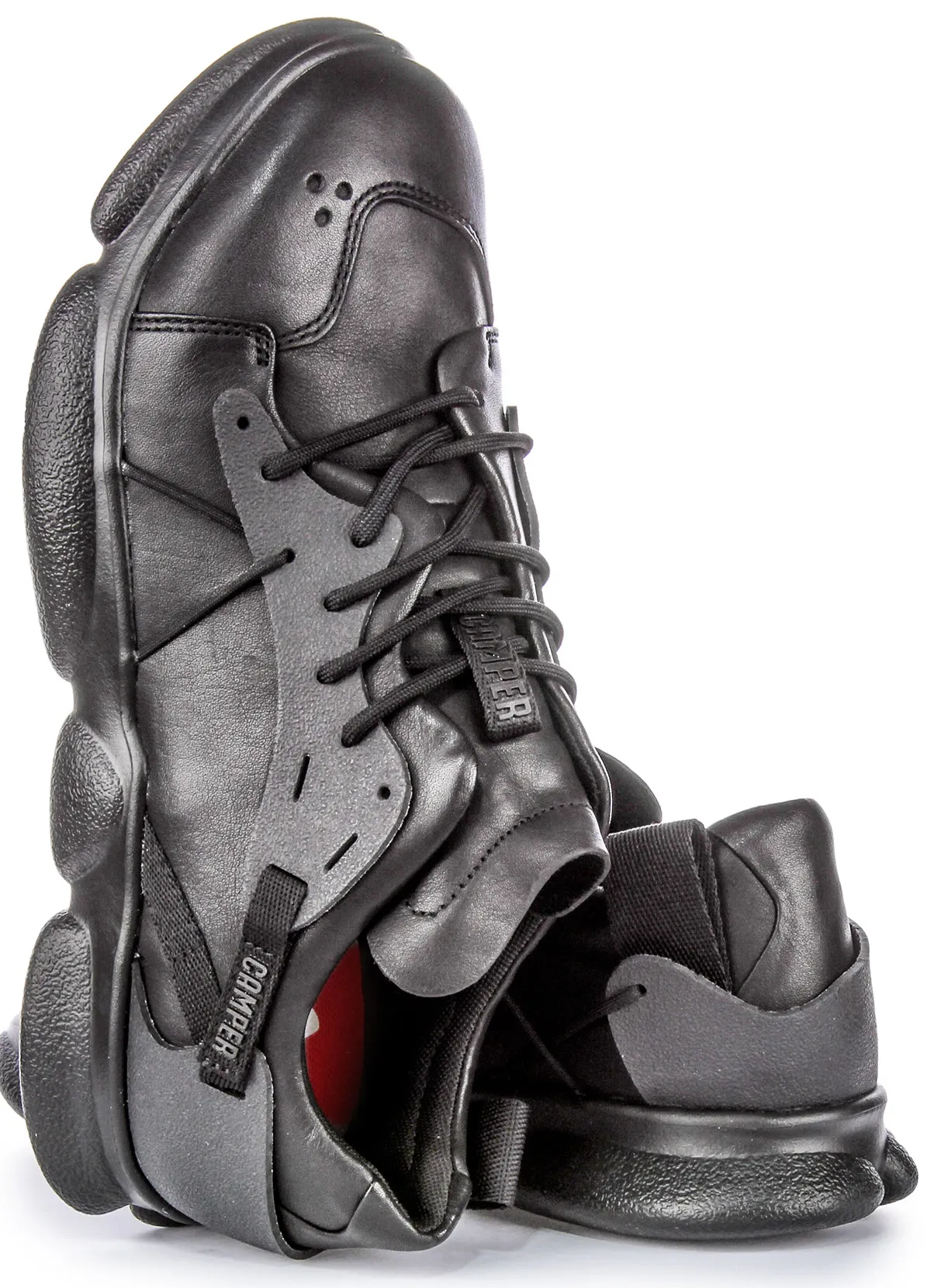 Camper Karst Mens In Black Heel Drop