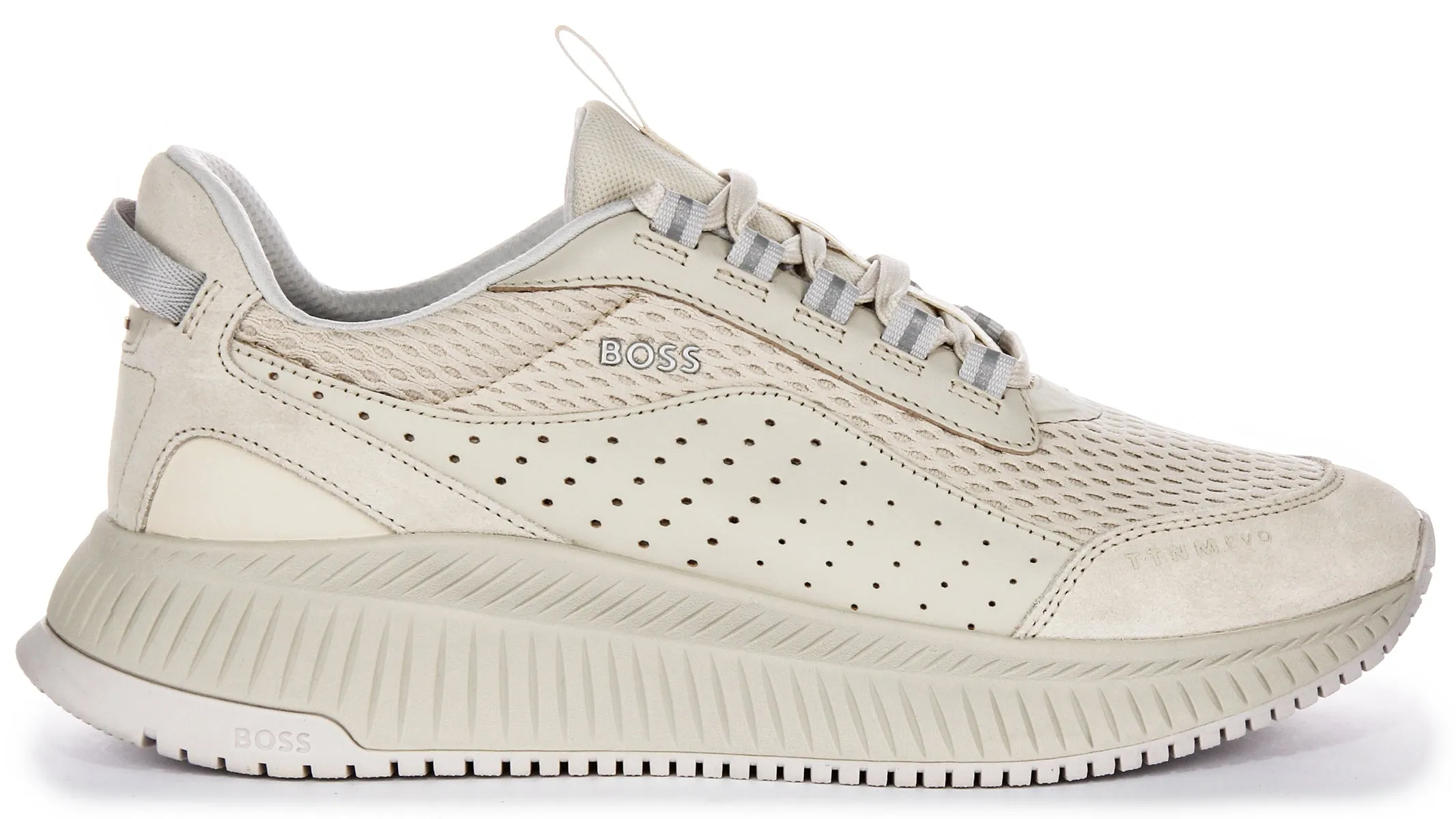 Cast Outsole Boss Titaniumm Evo Runner In Beige For Men