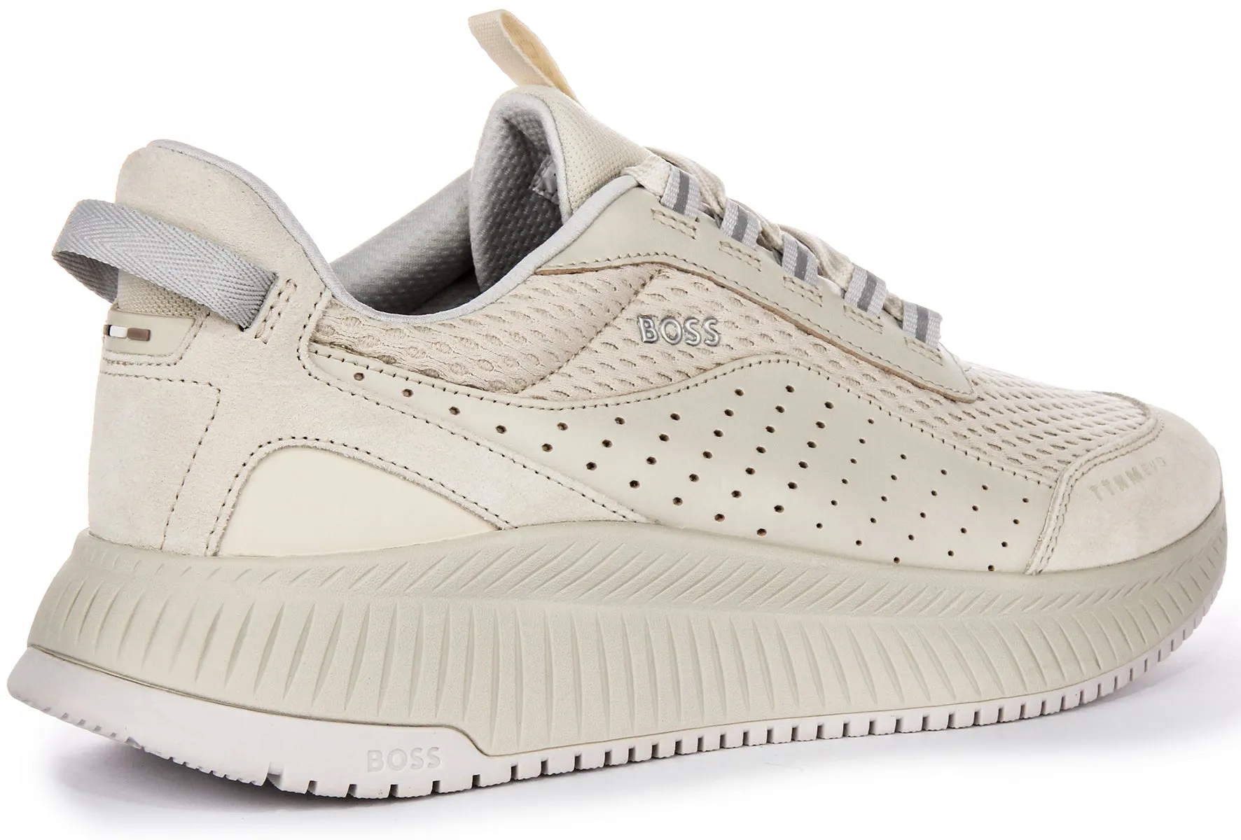 Cast Outsole Boss Titaniumm Evo Runner In Beige For Men