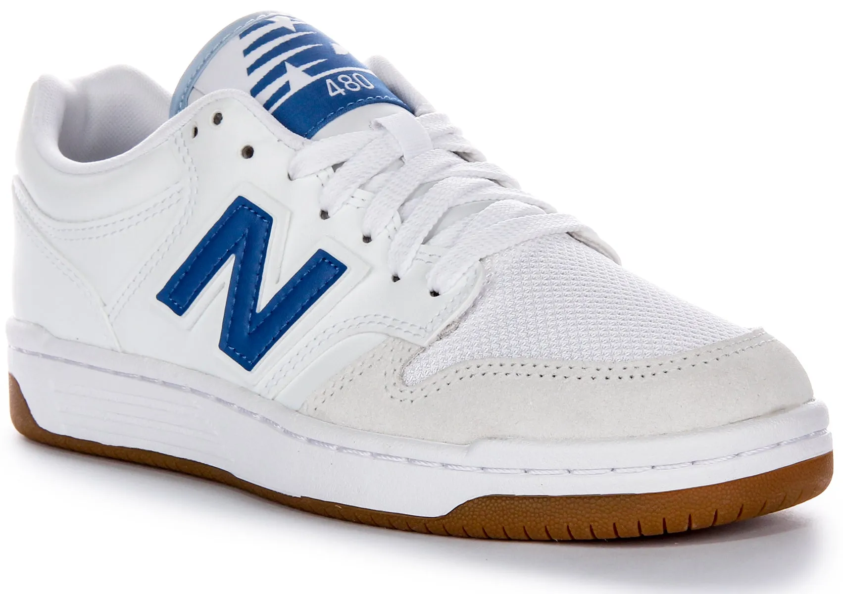 Flexible Daily Running New Balance BB 480 LFB In White Blue