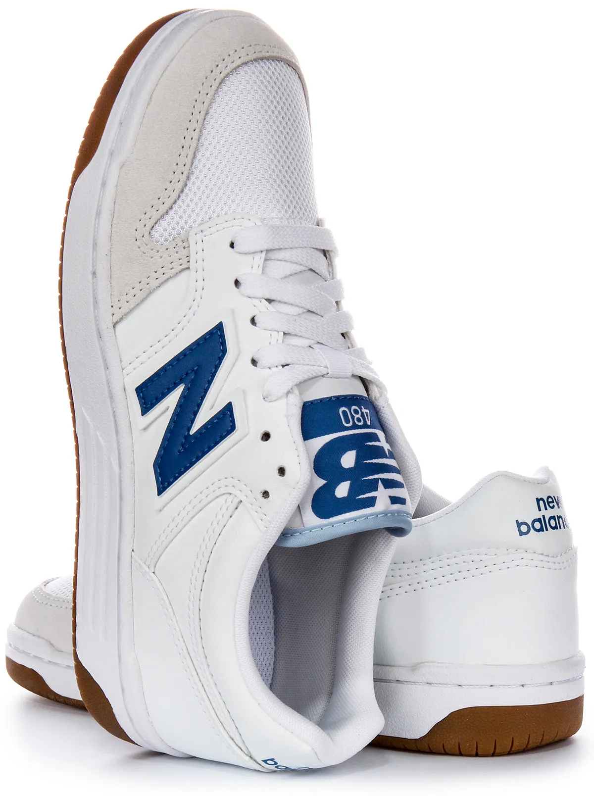Casual Touch New Balance BB 480 LFB In White Blue