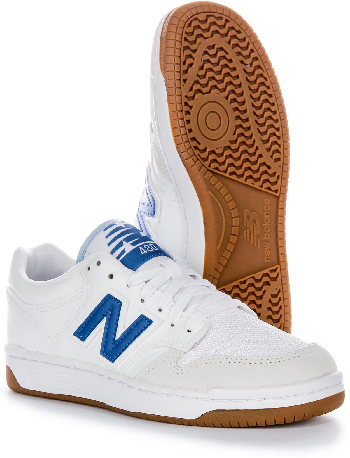 Casual Touch New Balance BB 480 LFB In White Blue