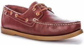 Indoor Ease Justinreess England Bay In Burgundy For Men