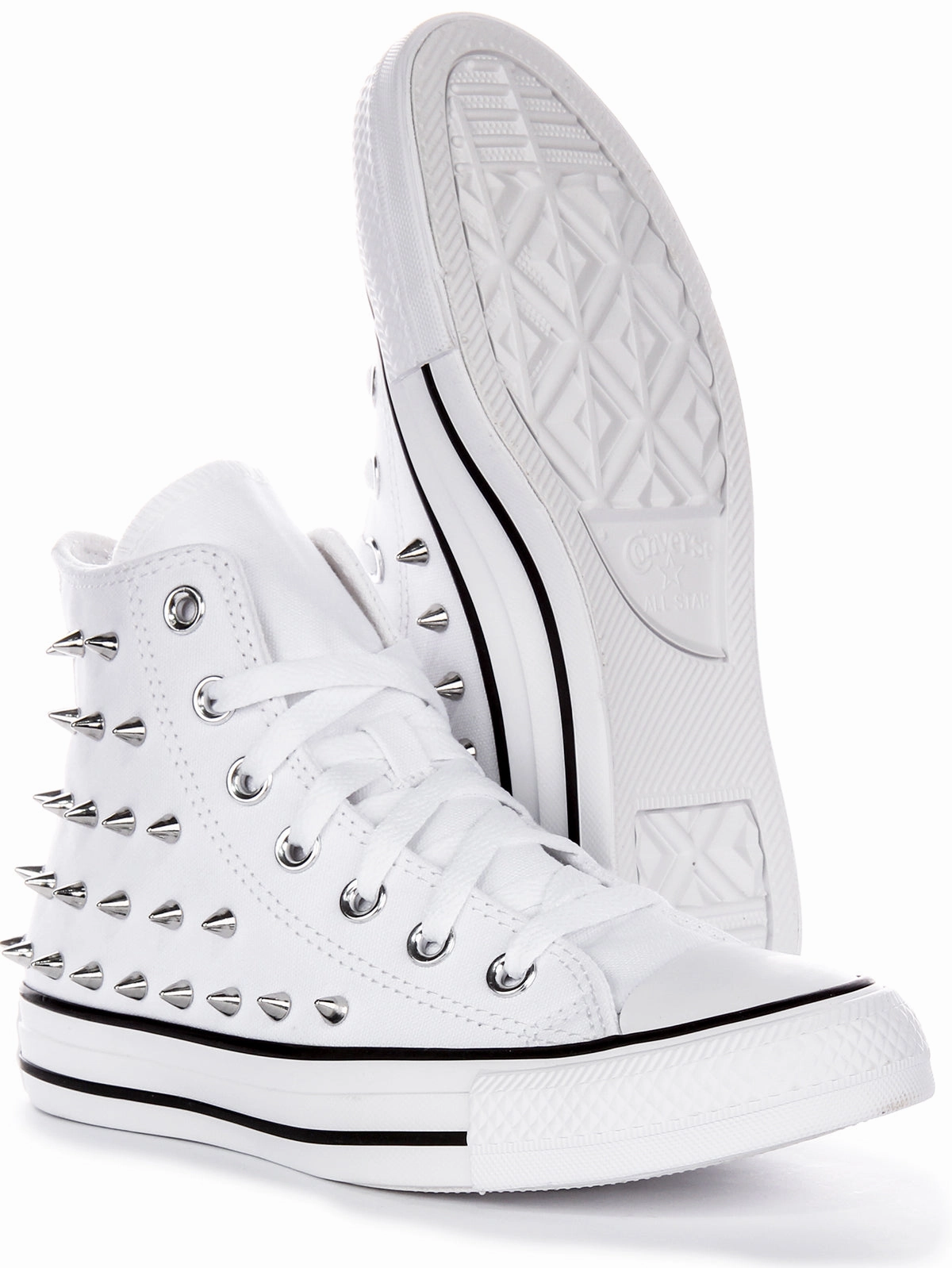 Chic Minimalist Converse Chuck Taylor All Star A06444C High Top Studd In White