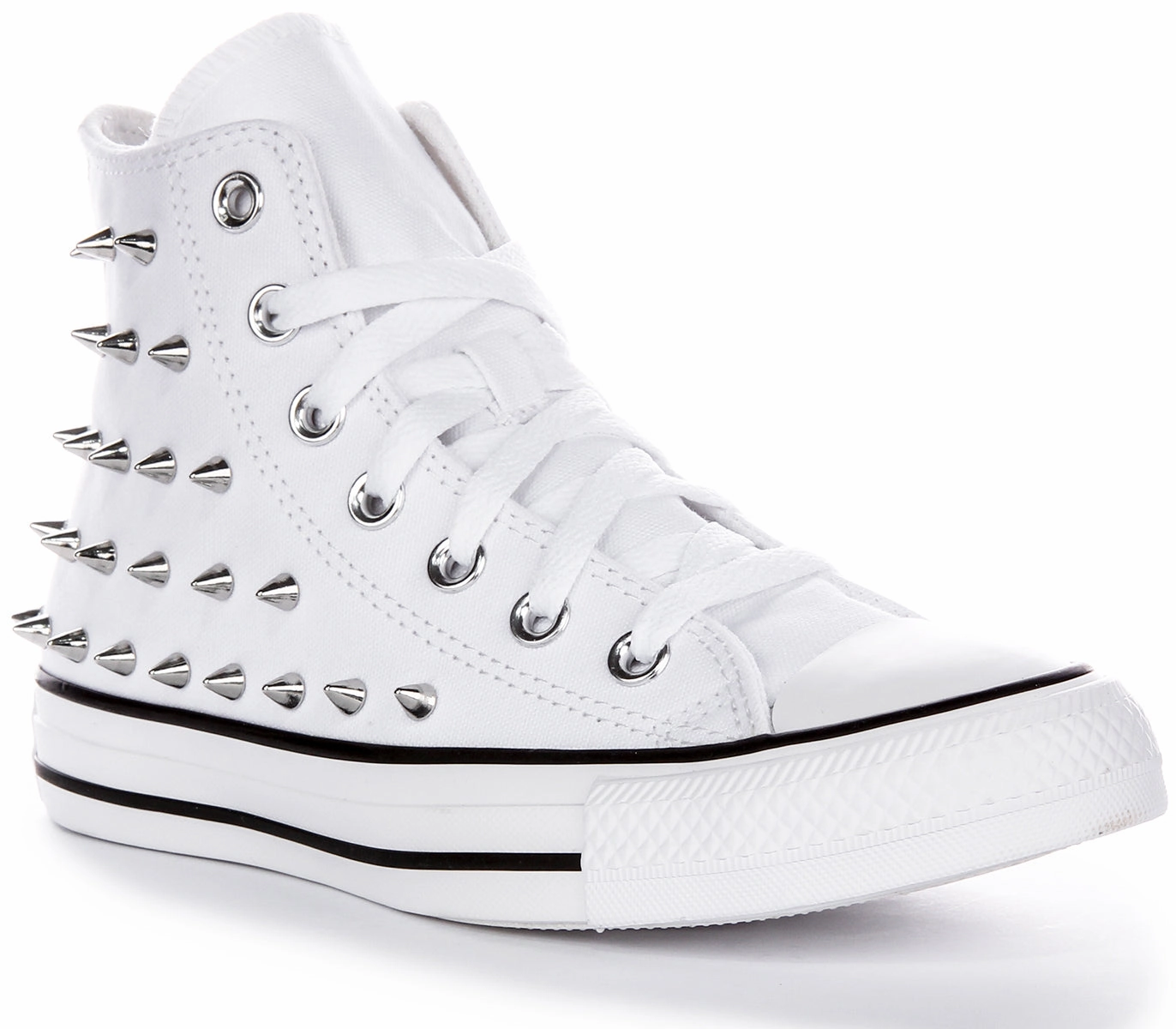 Campus Pace Strike Step Converse Chuck Taylor All Star A06444C High Top Studd In White