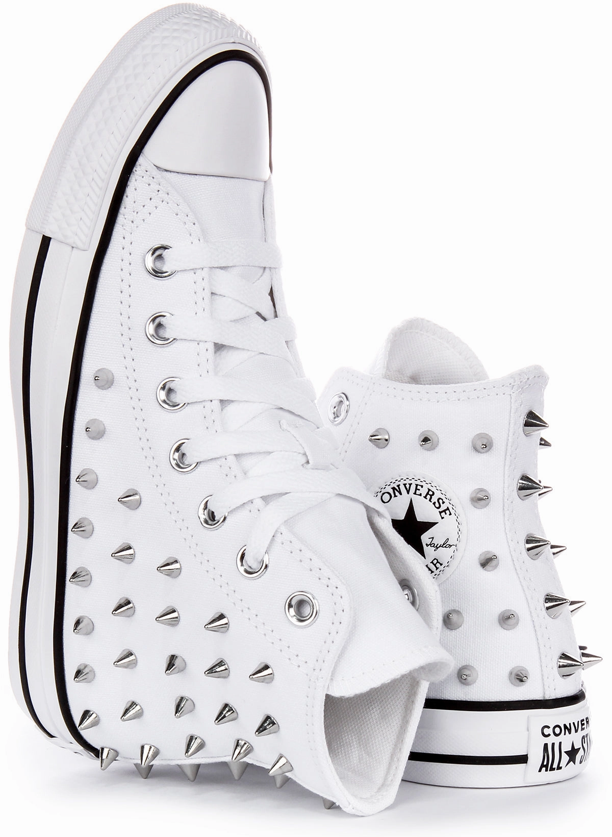 Chic Minimalist Converse Chuck Taylor All Star A06444C High Top Studd In White