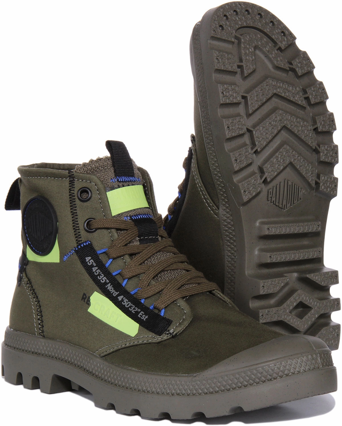Chill Proof Palladium Pampa Hi In Olive