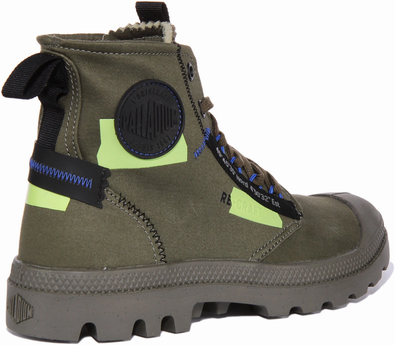 Chill Proof Palladium Pampa Hi In Olive
