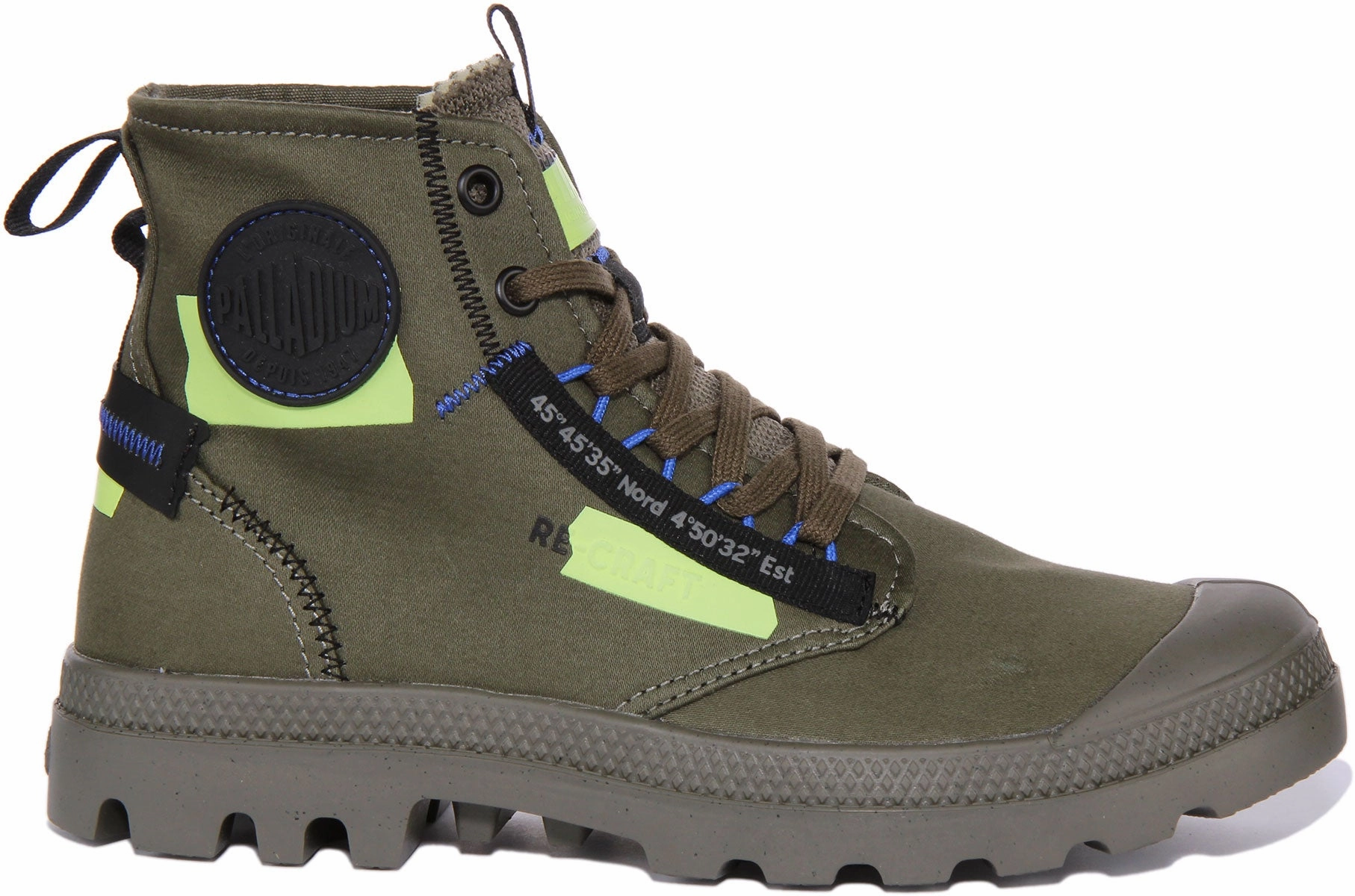 Chill Proof Palladium Pampa Hi In Olive
