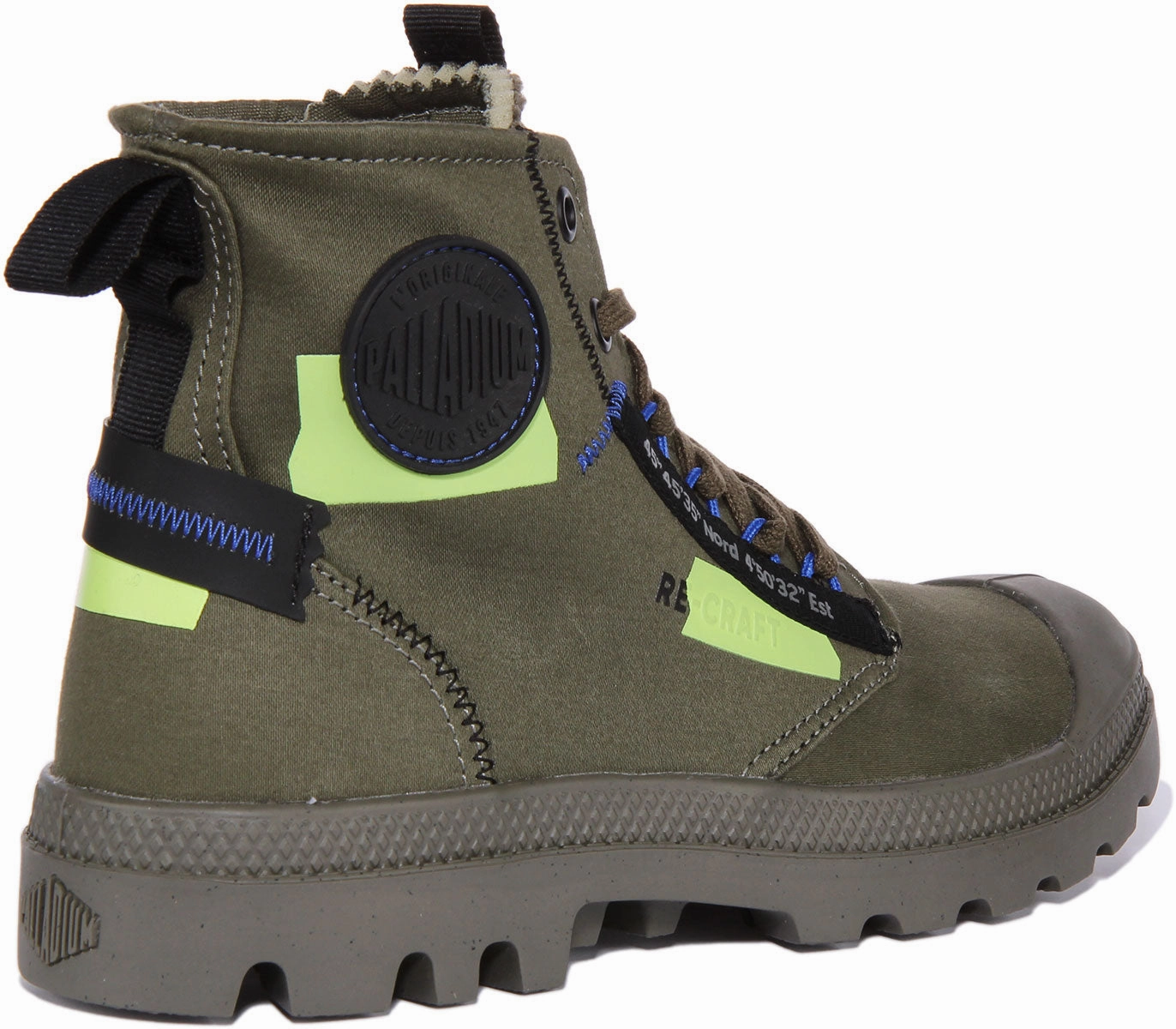 Chill Proof Palladium Pampa Hi In Olive