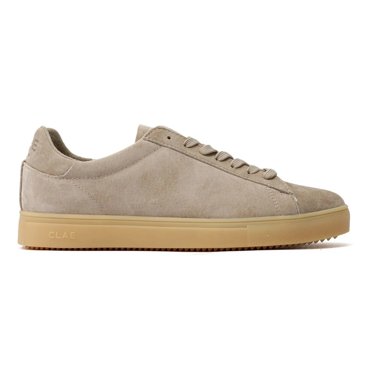Clae Bradley Suede Men's Cashmere/Natural Gum Trainers Impact Flow