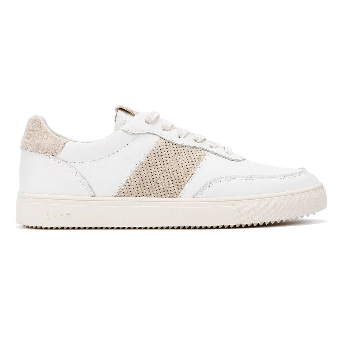 Clae Davis Men's Off White/Safari Trainers Cushion Layer