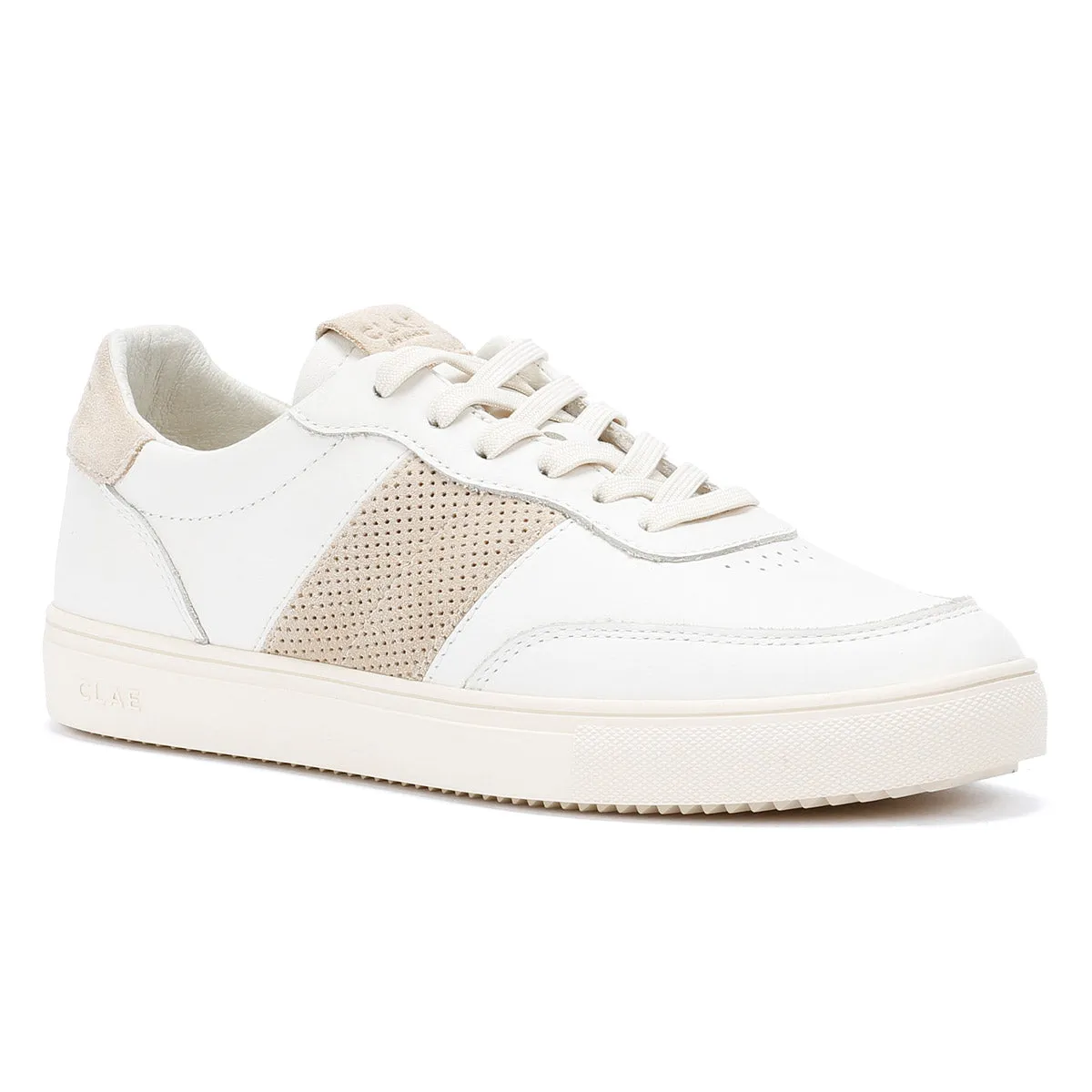 Clae Davis Men's Off White/Safari Trainers Cushion Layer
