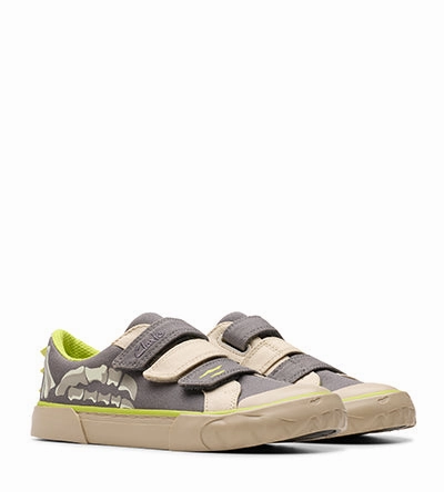 CLARKS FOXING STOMP T GREY F FIT Clarks