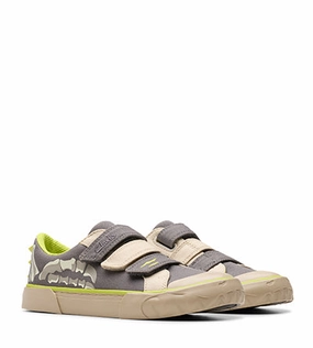 CLARKS FOXING STOMP T GREY F FIT Clarks