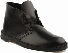 Clarks Originals Desert Boot In Black For Men Rugged Style