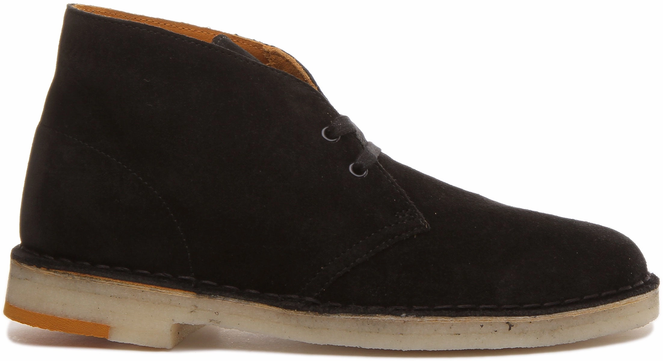 Clarks Originals Desert Boot In Black Orange For Men Sleek Gear