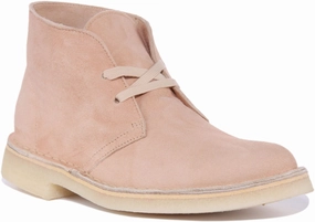 High Endurance Trail Built Clarks Originals Desert Boot In Pink For Women