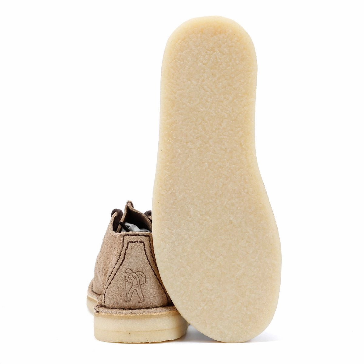 Clarks Originals Desert Trek Wolf Suede Men's Shoes Day-to-Day Comfort