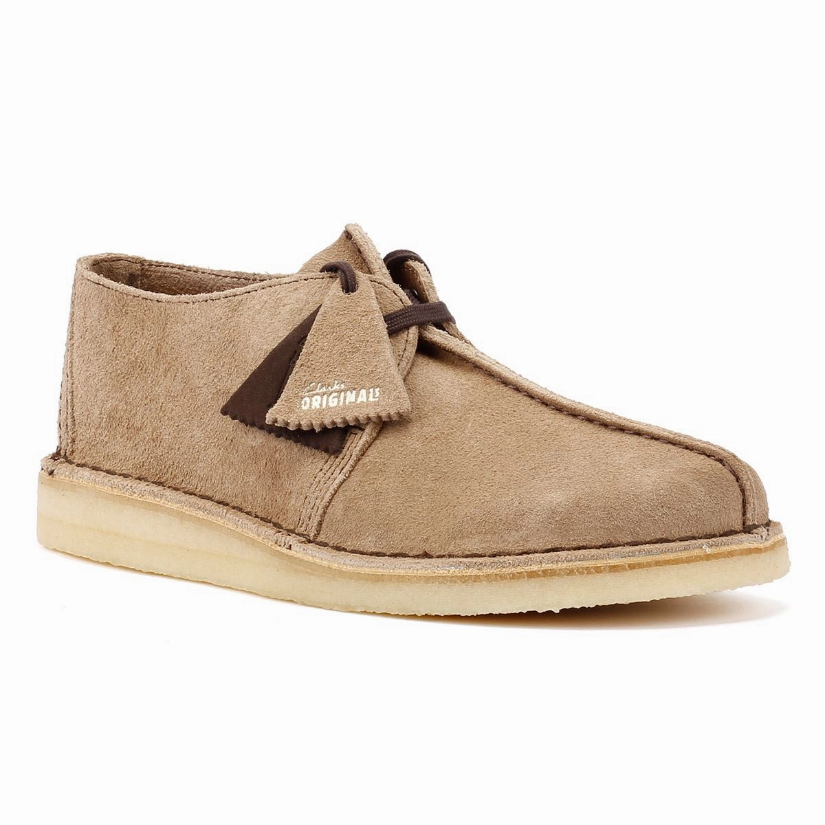 Clarks Originals Desert Trek Wolf Suede Men's Shoes Day-to-Day Comfort