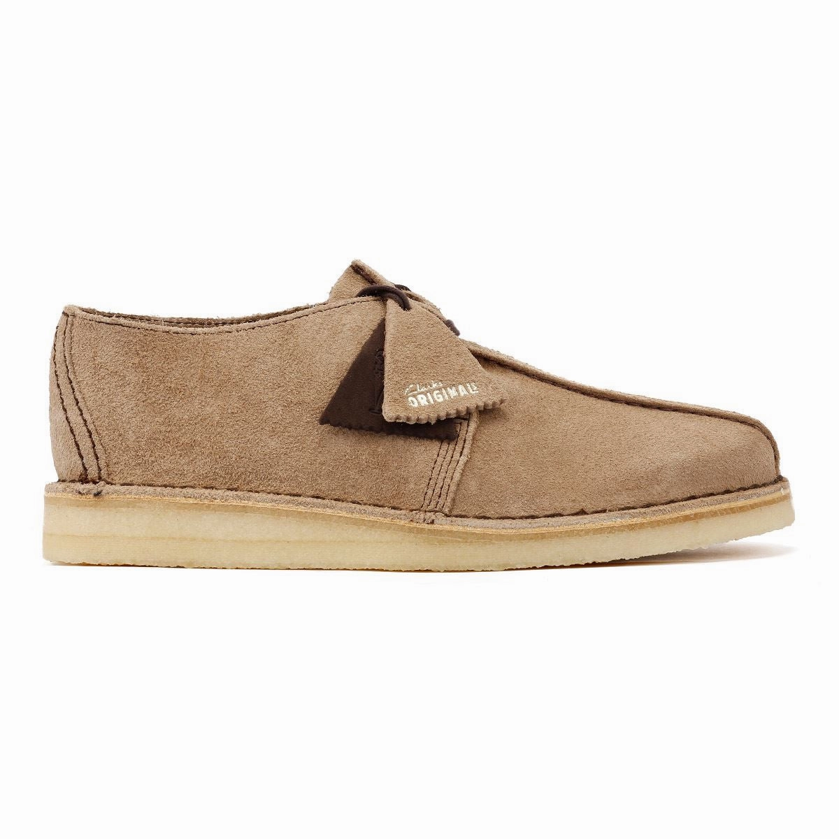 Clarks Originals Desert Trek Wolf Suede Men's Shoes Day-to-Day Comfort