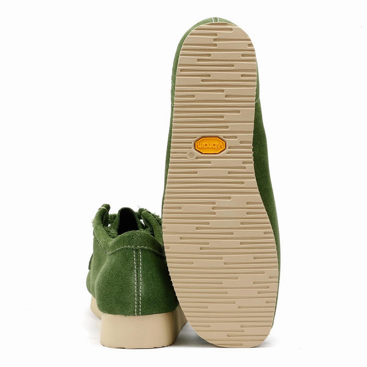 Clarks Originals Wallabee Day Suede Men's Green Shoes Modern Step-On Glide