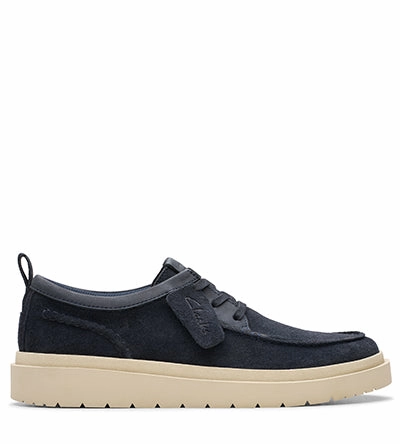 CLARKS POLDEN MOC NAVY SUEDE Clarks