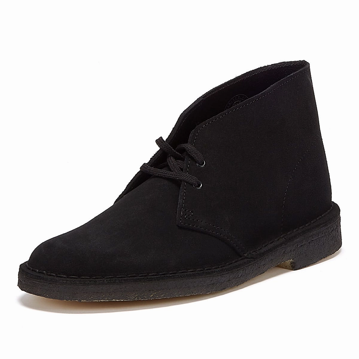 Classic And Durable Clarks Originals Desert Suede Mens Black Boots