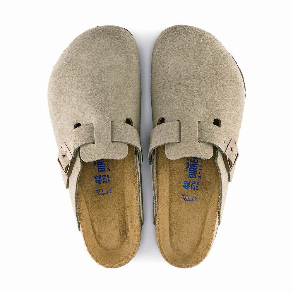 Classic Fit Birkenstock Boston Suede Taupe
