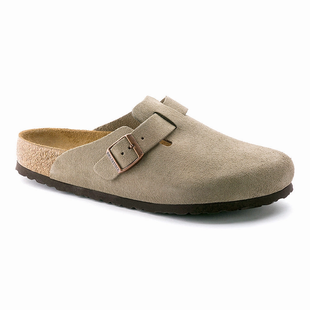 Classic Fit Birkenstock Boston Suede Taupe