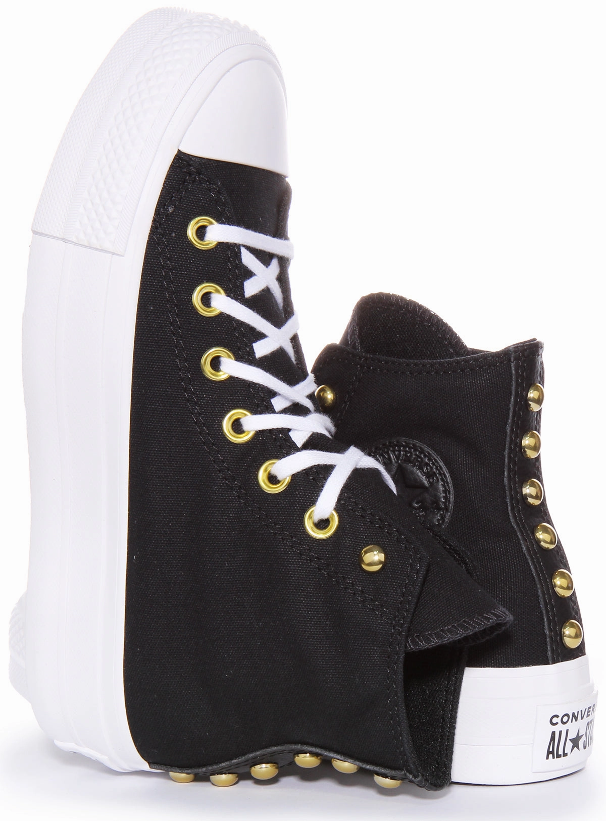 Classic Wear Converse A05453C Chuck Taylor Platform Studd In Black Gold