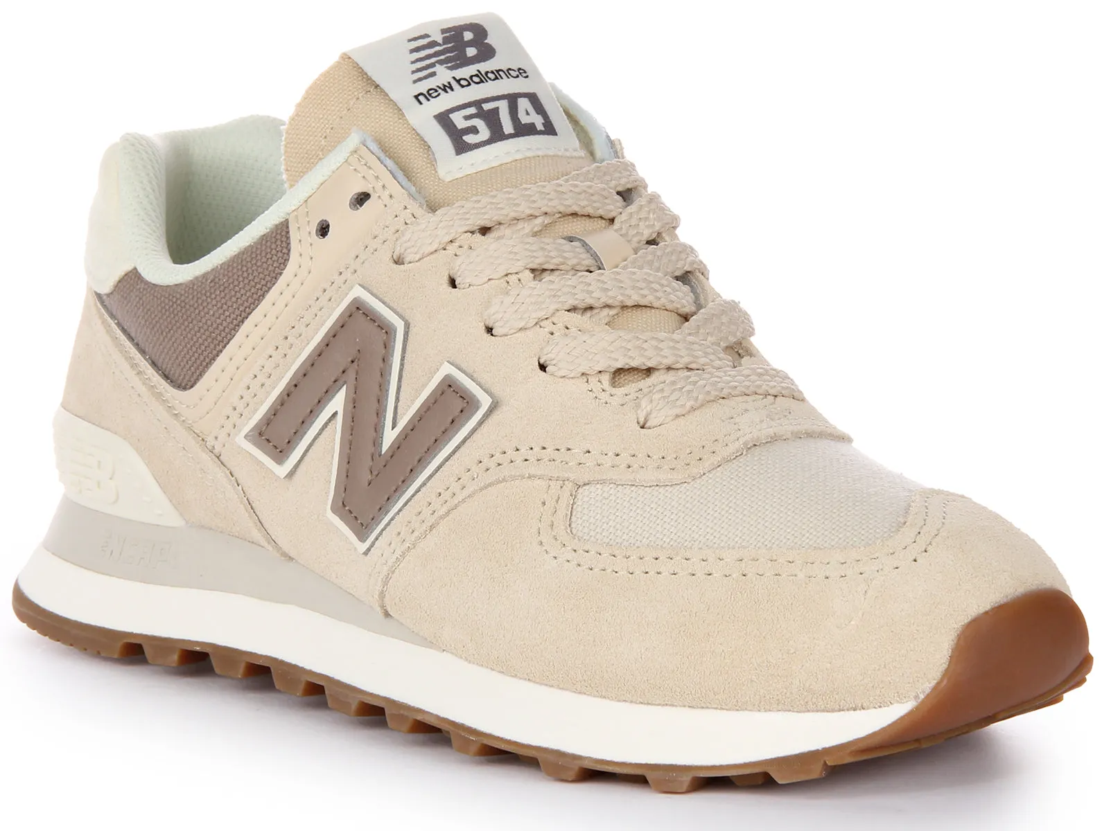 New Balance WL 574 NS2 In Beige For Women Trail Motion