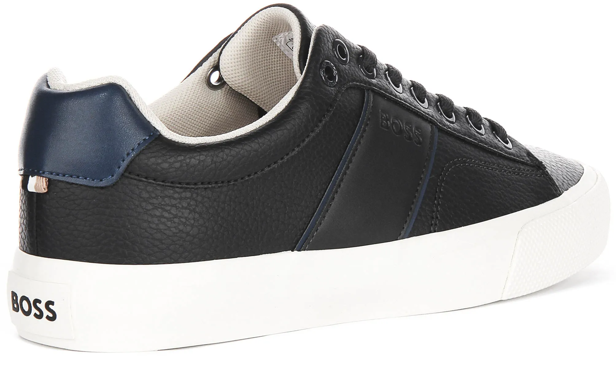 Clean Step Boss Aiden Tennis Trainers In Navy For Men