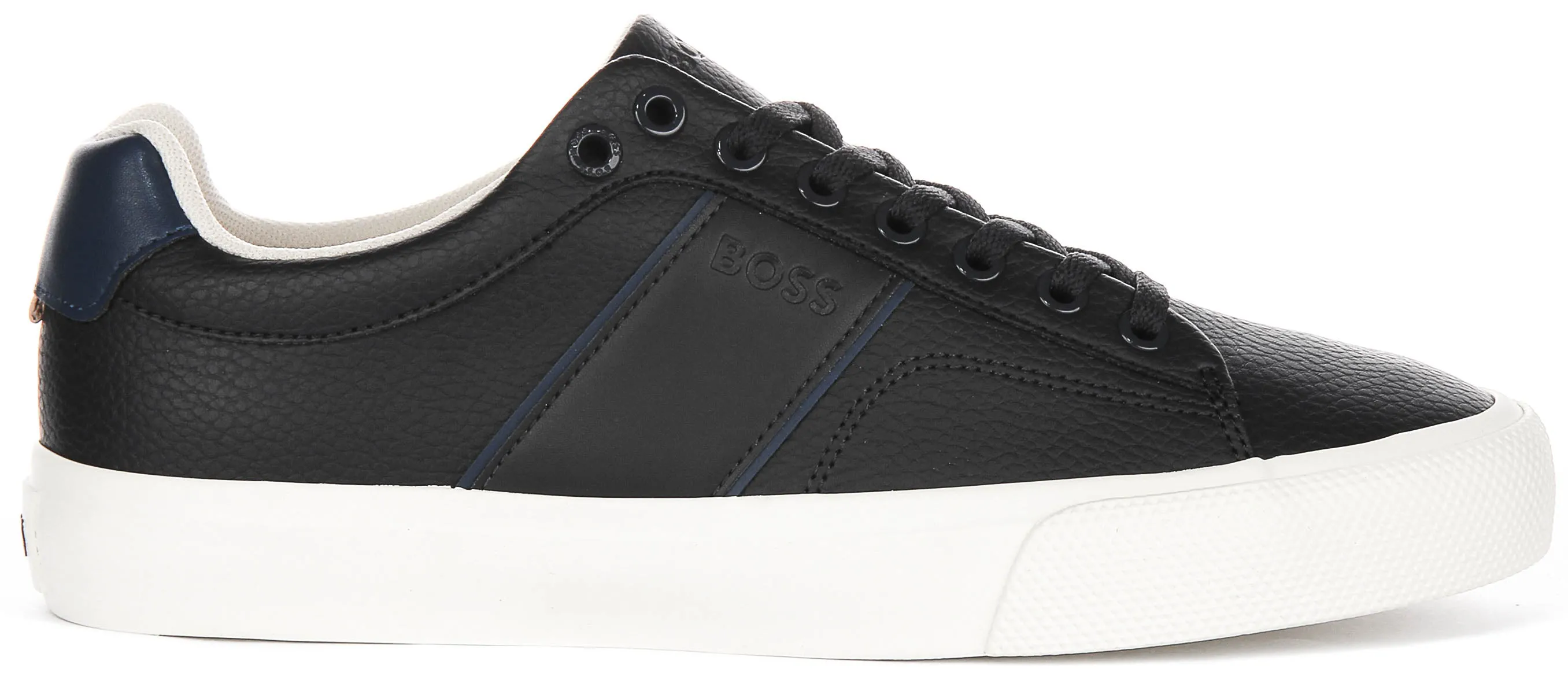Clean Step Boss Aiden Tennis Trainers In Navy For Men