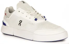 Anti Odor Insole shape follows ergonomic design principles On Running The Roger Spin In White Blue For Men