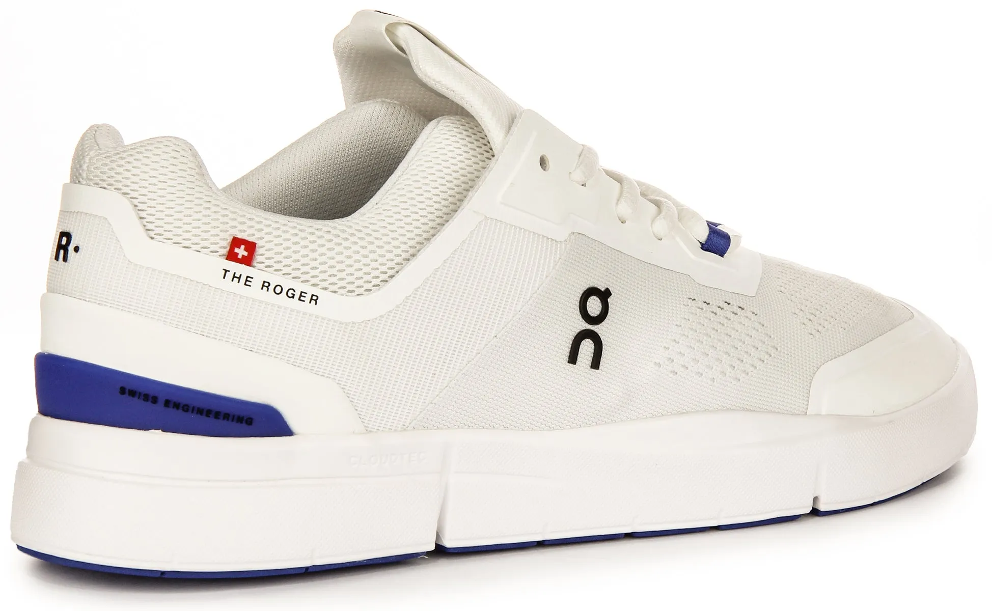Cloud Cushioning On Running The Roger Spin In White Blue For Men