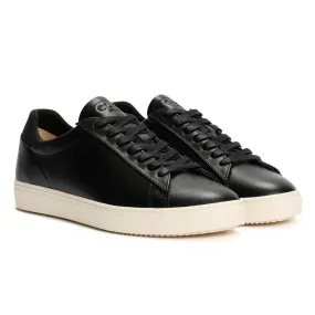 Clae Bradley Milled Leather Men's Black Trainers All Season Performance Tech